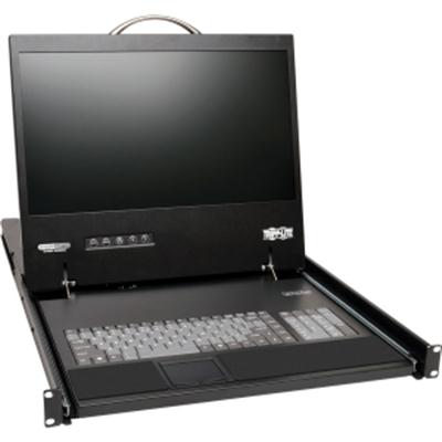 TRIPP NetCommander 8-Port Cat5 KVM over IP Switch - 19 in. LCD, 1 Remote + 1 Local Use