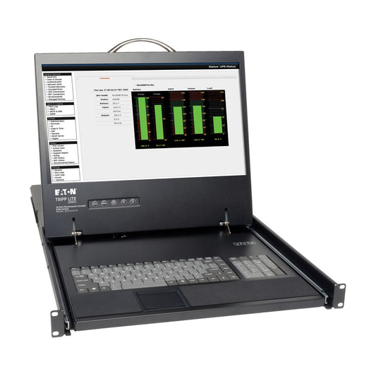 TRIPP 16 PT CAT5 KVM W 19IN CNSL 1U