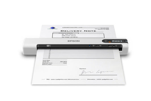 EPSON DS-80W - 8.5 in x 72 in - Document Scanner - Portable - 15 ppm (300 dpi Black-an