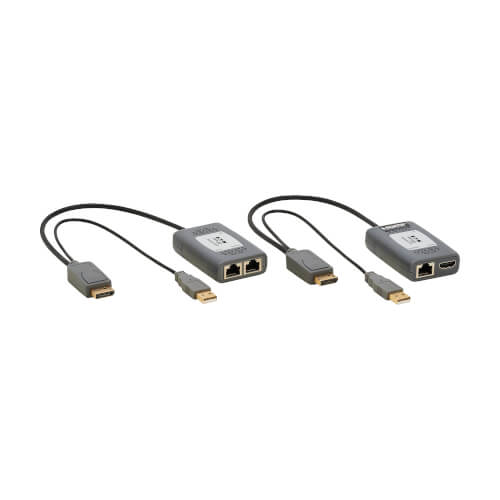 TRIPPLITE DISPLAYPORT OVER CAT6 EXTENDER KIT PIGTAIL TRANSMITTER/RECEIVER 1-PORT