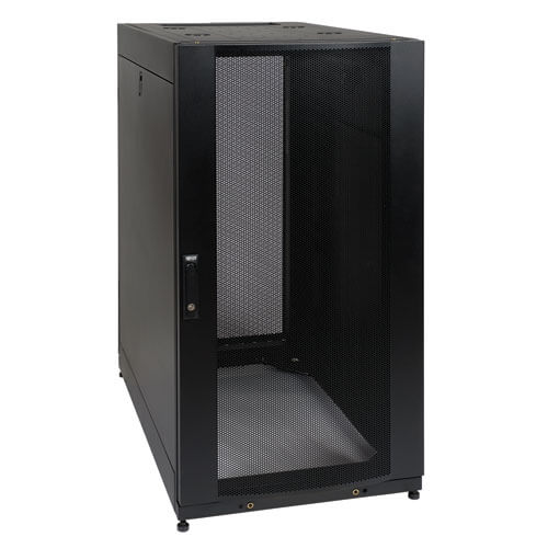 25U SmartRack Standard-Depth Server Rack Enclosure Cabinet with doors & side pan