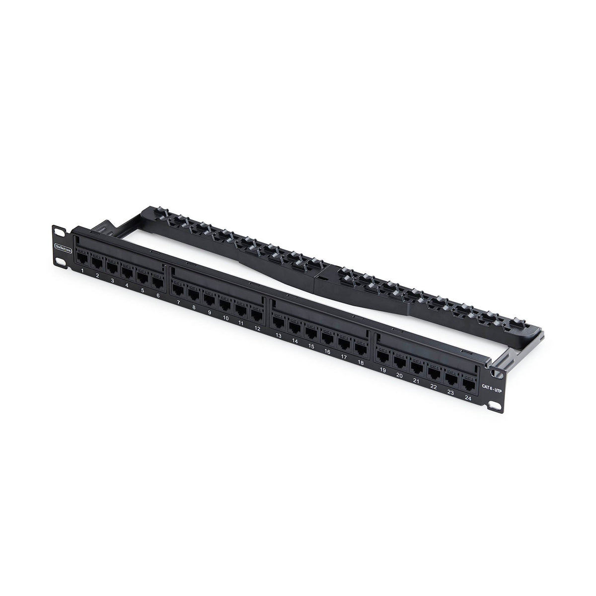 StarTech 1U FEED THROUGH PATCH PANEL 24 PORT WITH RJ45 INLINE COUPLERS