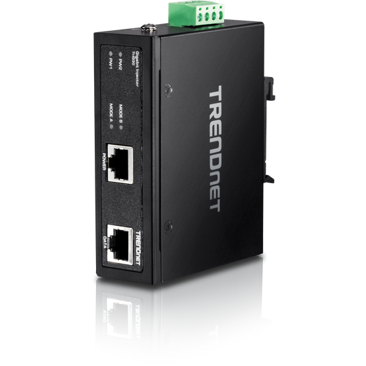 Hardened Industrial Gigabit PoE+ Injecto