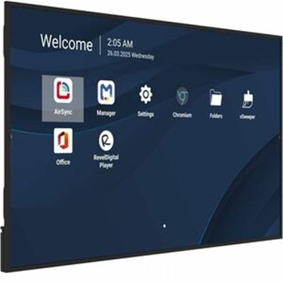 VIEWSONIC 75IN 4K COMMERCIAL DISPLAY, 500NITS, 5000:1, 8GB RAM/32GB STORAGE, OPS