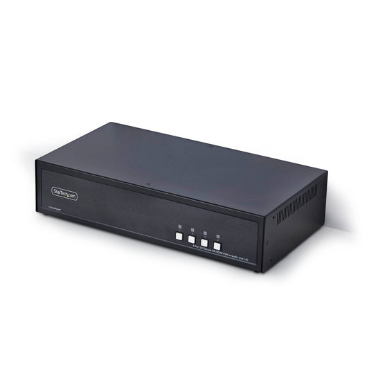 StarTech SECURE 4-PORT DUAL-MONITOR KVM NIAP 4.0 CAC US BUILT