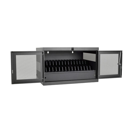 TRIPP 16-Device USB Charging Station Cabinet with Sync for iPad and Android Tablets, W