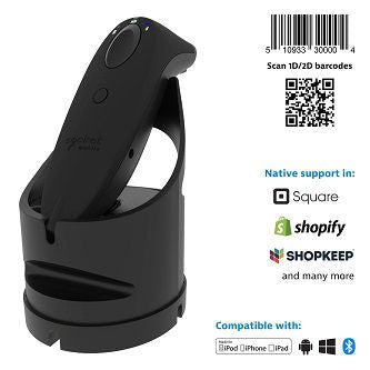 SocketScan S740 v21, Universal Barcode Scanner, Black & Black Dock