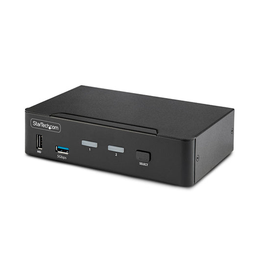 StarTech 2-PORT DISPLAYPORT KVM SWITCH 8K 60HZ HOTKEYS TAA COMPLIANT