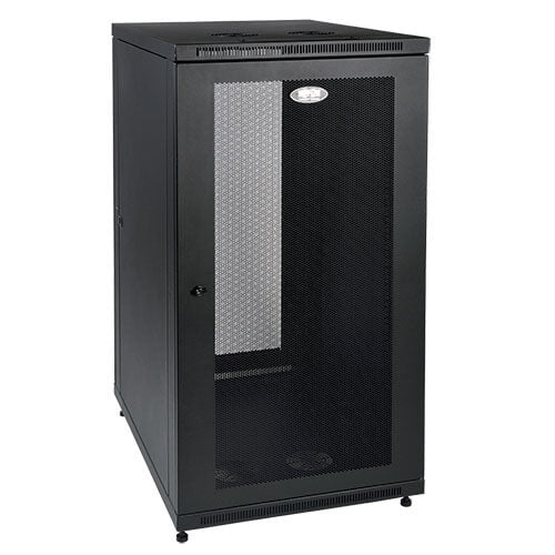 TRIPP LITE SR24UB SmartRack 24U Mid-Depth Half-Height Rack Enclosure Cabinet - B