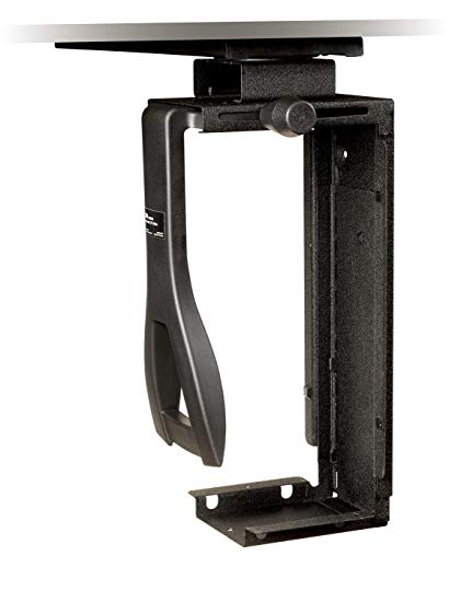 CPU Mount - Black - Mounts CPU to underside of work surface on 17 in track for e