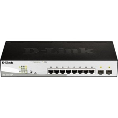 D 1210 Series Smart Managed 8-Port Gigabit PoE Switch with 2 SFP, 130W