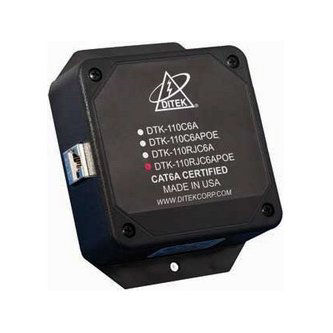Ditek CAT6A POE Surge Protection with 110 IN/
