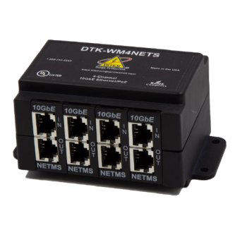 Ditek Wall Mount Ethernet and PoE Surge Protec