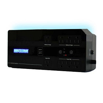 Minuteman UPS600VA USB 4-Bat/4-Surge Outlets