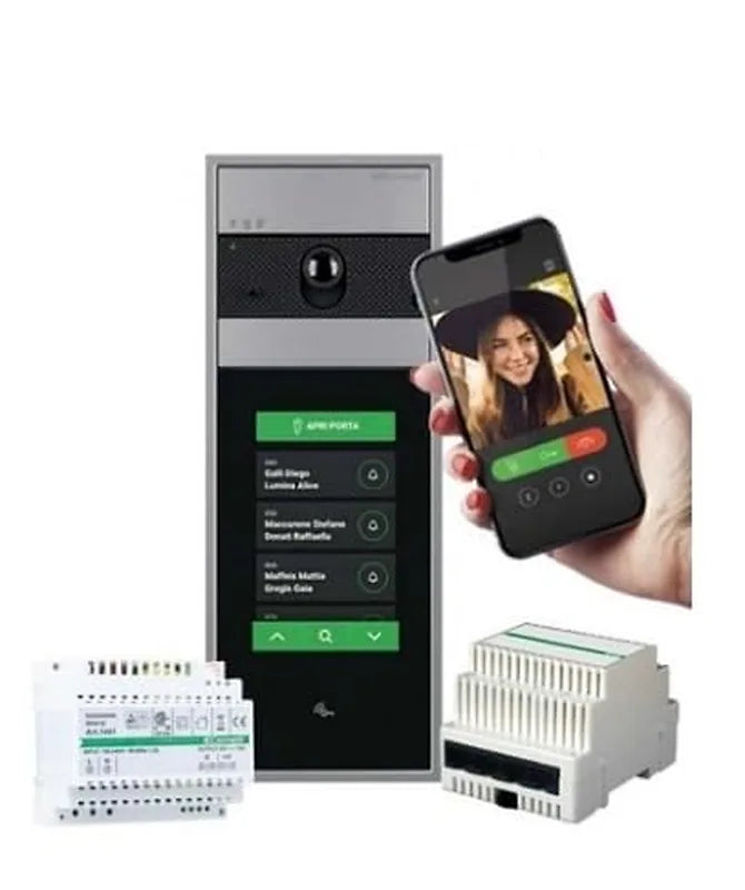 Comelit IP Kit (black) with Ultra Touch and 1456