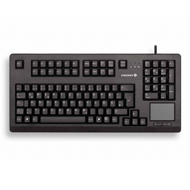 Cherry COMPACT,104 KEYS,TOUCHPAD,USB,BLACK,U.S.