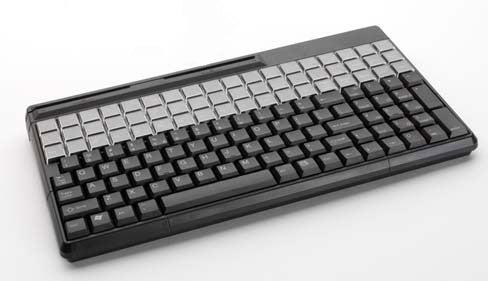 Cherry SPOS,BLK,QWERTY W/TOUCHPAD,USB123KEY,US,