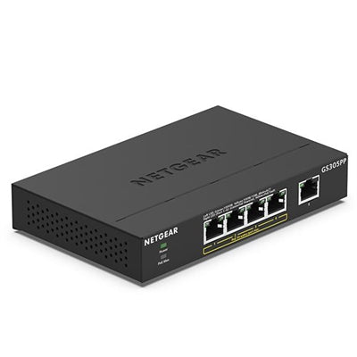 NETGEAR 5PT POE/POE+ GIGE UNMANAGED SWITCH