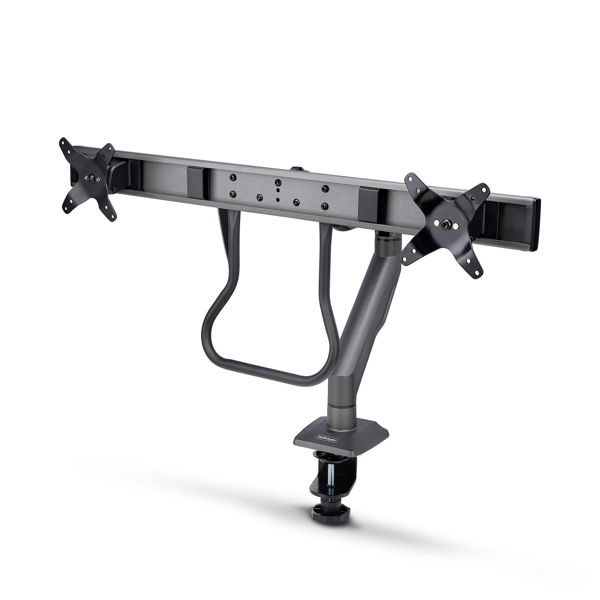 STARTECH Desk Mount Dual Monitor Arm w/Crossbar, Up To 27IN Display, VESA 75x75/