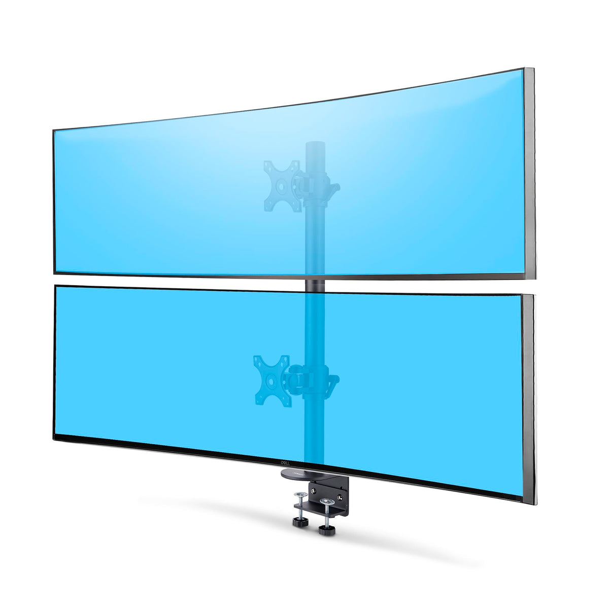 STARTECH Desk Mount For 2x Vertically Stacked Monitors, Dual 49IN, Total 70lb/32