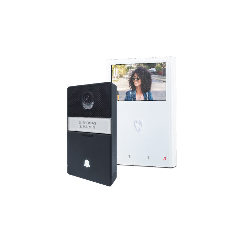 Comelit Single Button A/V 2 Wire Wi-Fi Intercom Kit 4.3" Video