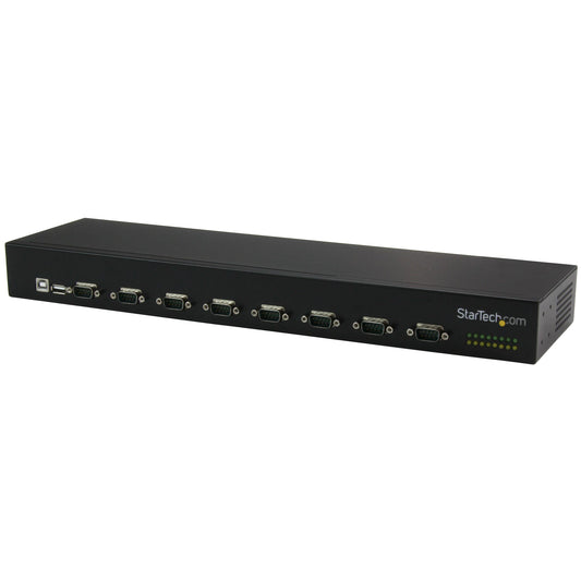 StarTech Convert a USB port into 8 RS232 serial ports in an industrial rack-mountable cha