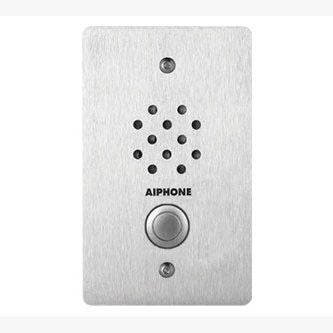 Aiphone 1-Gang Door Station, Vandal and Weather Resistant Stainless Steel