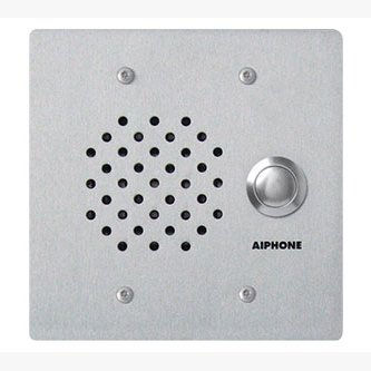 Aiphone 2-Gang Door Station, Vandal and Weather Resistant Stainless Steel