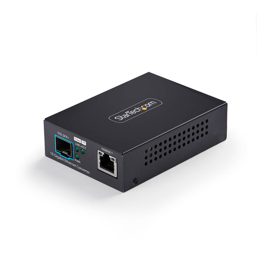 StarTech Convert 10GBASE-T copper (RJ-45) to 10G fiber via an open SFP+ slot - Supports m