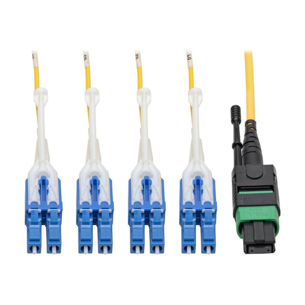Tripp Lite series MTP/MPO (APC) to 4xLC (UPC) Singlemode Breakout Patch Cable, 4