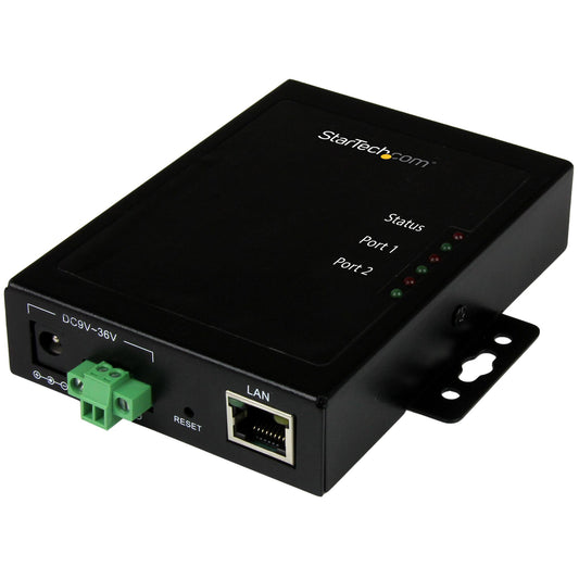 StarTech 2PORT SERIAL DEVICE SVR MOUNTABLE METAL SERIAL-OVER-IP