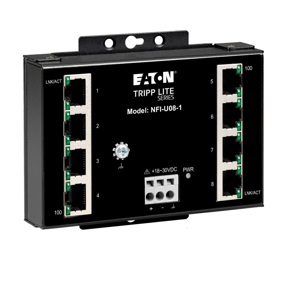 TRIPPLITE GBE SWITCH 8PORT WALLMOUNT 10/100 MBPS
