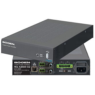 Bogen Nyquist 2-Ch. x 60W 1U Audio Power Amp G