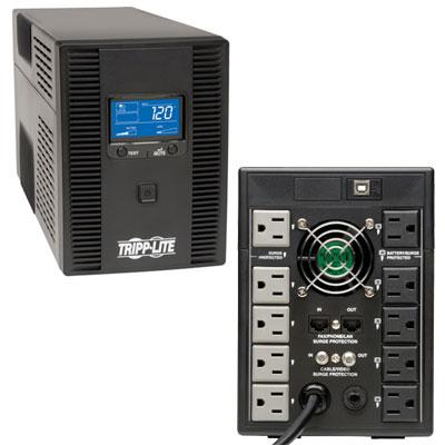 TRIPP OMNISMART 1500VA TWR 120V 5-15P 10OUT 5-15R USB COAX RJ45