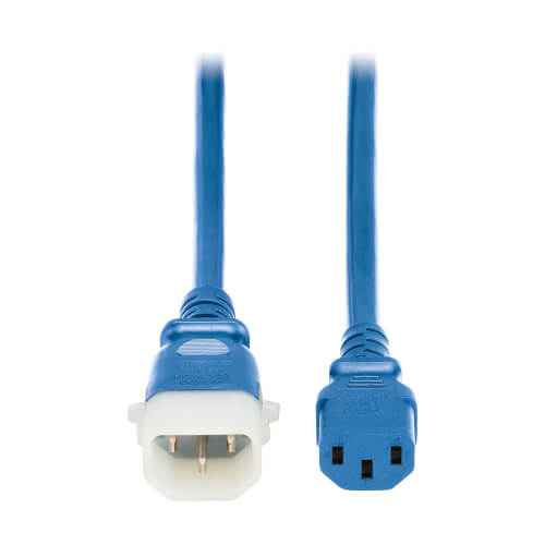 TRIPPLITE PDU POWER CORDS, C13 TO P-LOCK C14 - HEAVY-DUTY, 15A, 250V, 14 AWG, 3