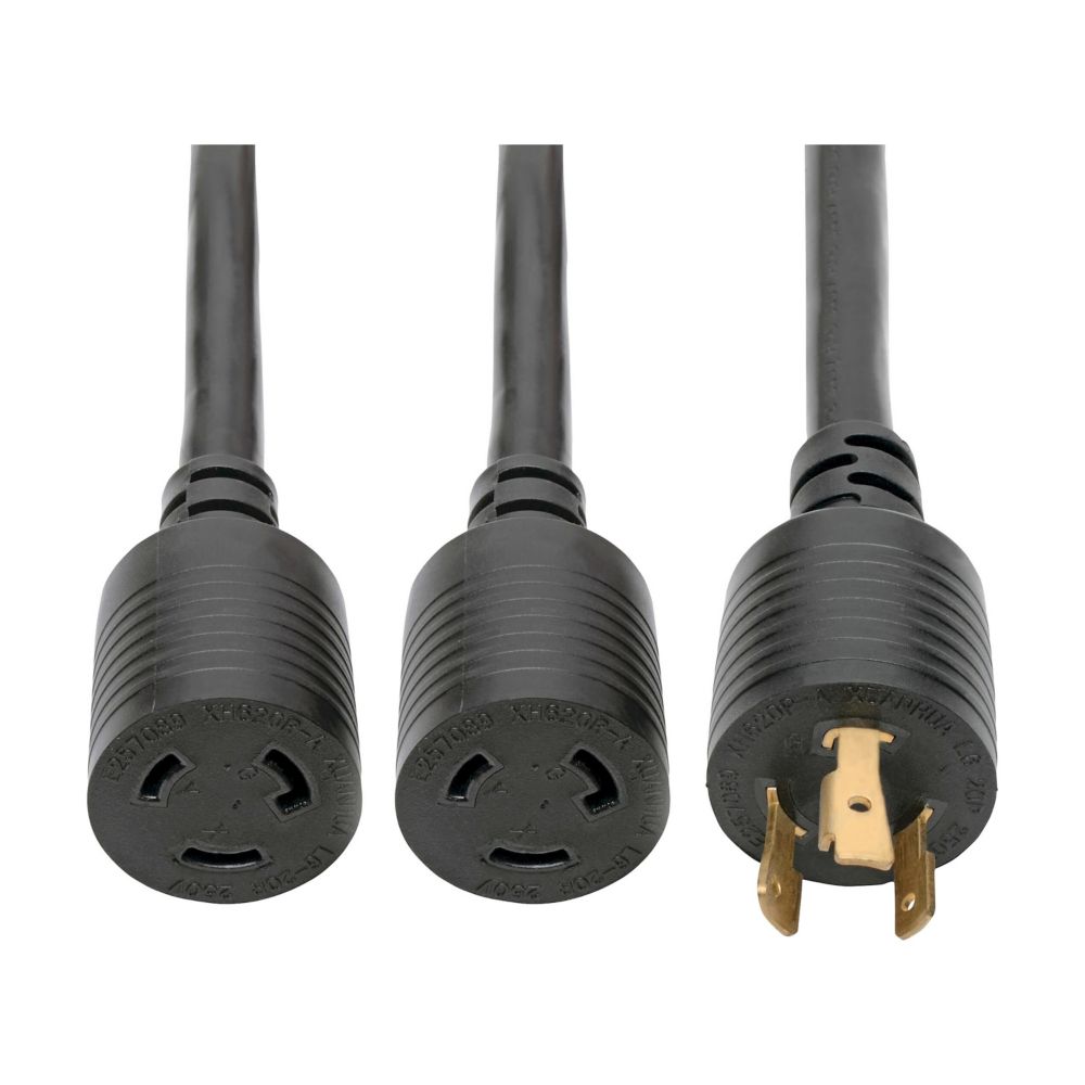 Tripp Lite series Power Extension Cord/Splitter, NEMA L6-20P to 2x NEMA L6-20R Y