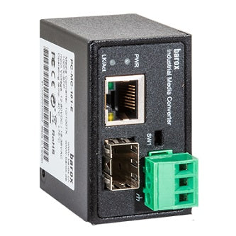 Barox M Cvtr,DIN,GE:1xTX+1xSFP,ExtTmp