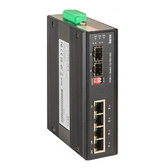 Barox Switch,DIN,GE:4xPoEat/60W+2xSFP,ExtTmp