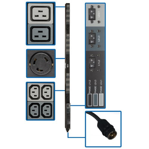 Tripp Lite by Eaton PDU3V6H50A 45-Outlets PDU - Basic - Hubbel CS8365C