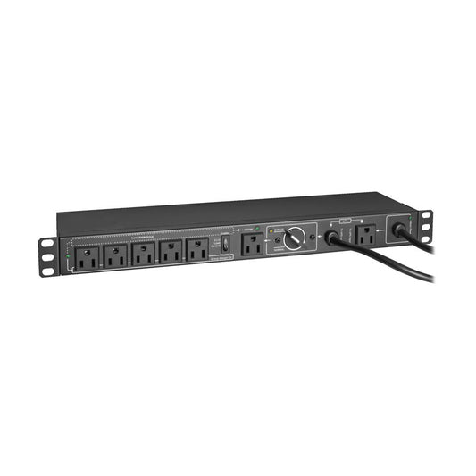 TRIPP LITE PDU WITH MANUAL BYPASS 15A 6 5-15R 1URM