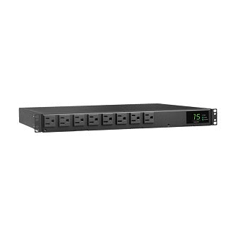 TRIPP 144KW 120V SINGLE-PHASE ATS/METERED PDU 8 NEMA 5-15R OUTLETS DUAL 5-15P IN