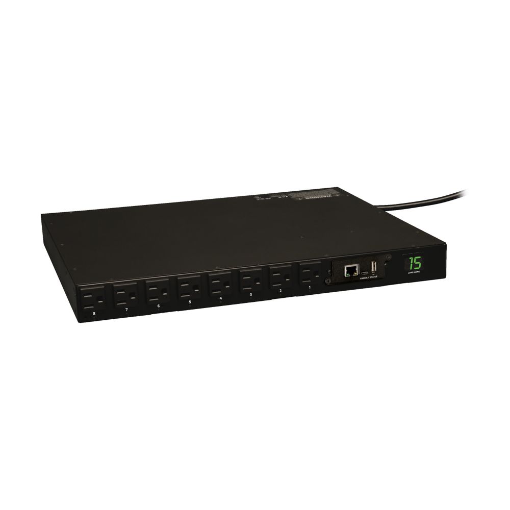 TRIPP PDU SWITCHED 1.4KW 120V 15A 1U NEMA 16 5-15R 5-15P 12FT CORD RM