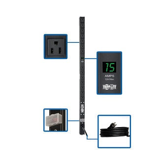 Tripp Lite series 1.5kW Single-Phase Local Metered PDU, 100-127V Outlets (14 5-1