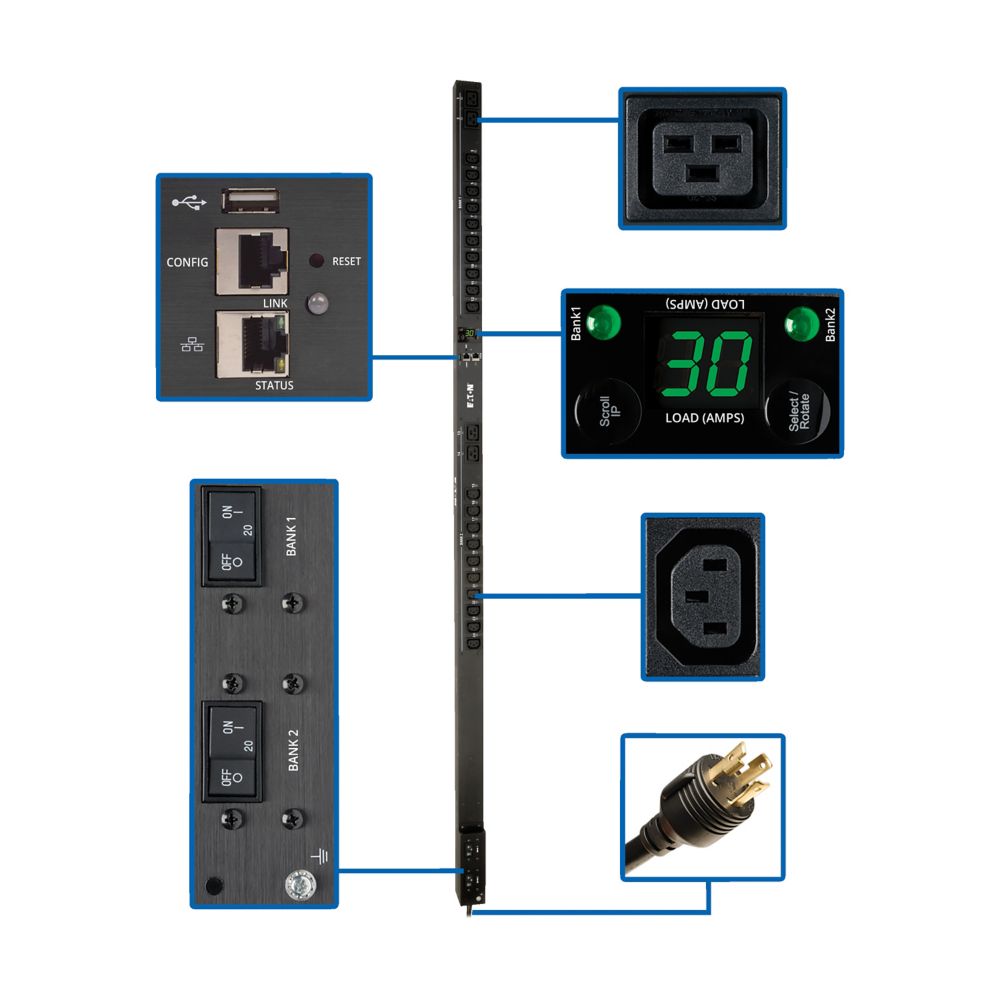 TRIPP LITE PDU SWITCHED 5/5.8KW C19 LX PLAT