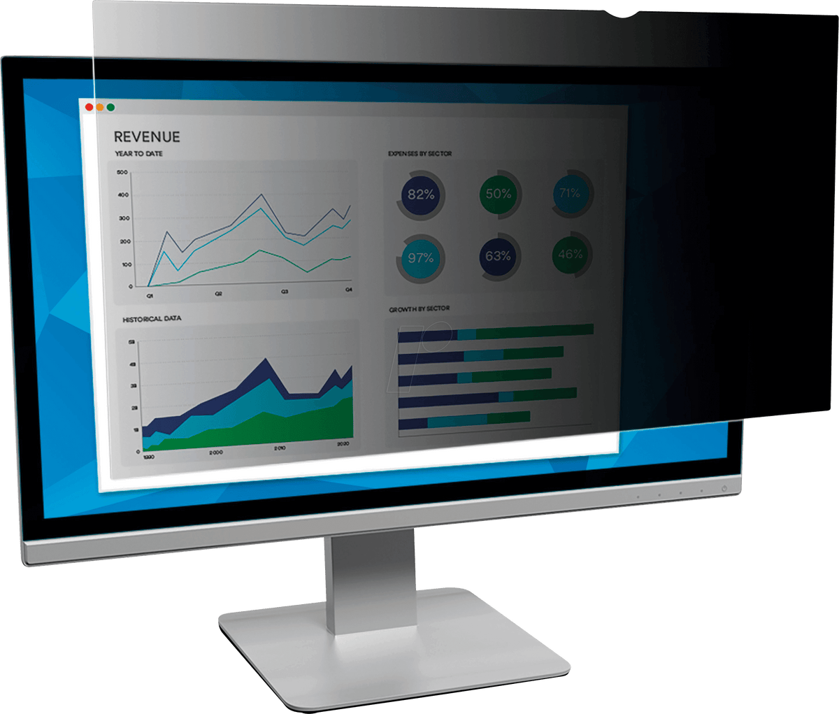 3M Privacy Filter for 31.5 Widescreen Monitor (16:9) - Limited 1-year warranty -