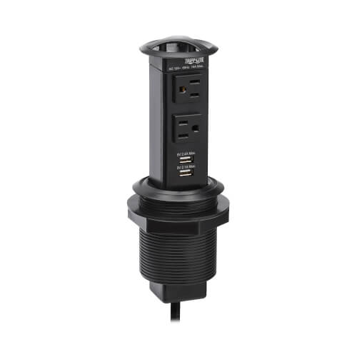 TRIPPLITE POP-UP POWER/CHARGING DOCK 2-OUTLETS