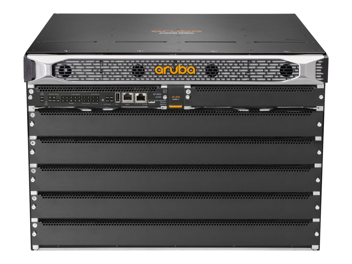 HEWLETT Switch - HPE Aruba Networking CX 6405 v2 Switch - Wired - Gigabit Ethernet - ARM