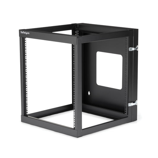 StarTech 12U HINGED WALLMOUNT OPEN FRAME CABINET SERVER RACK 22IN BLK