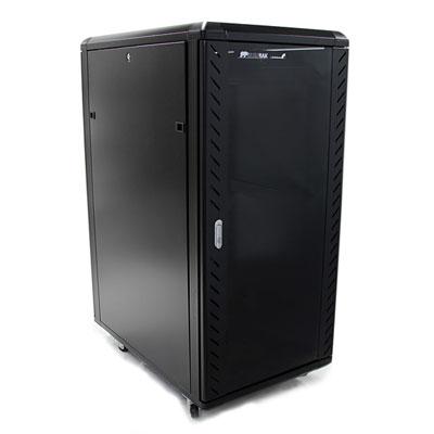 StarTech 25U KNOCK-DOWN SERVER RACK 36IN CABINET WITH CASTERS BLACK