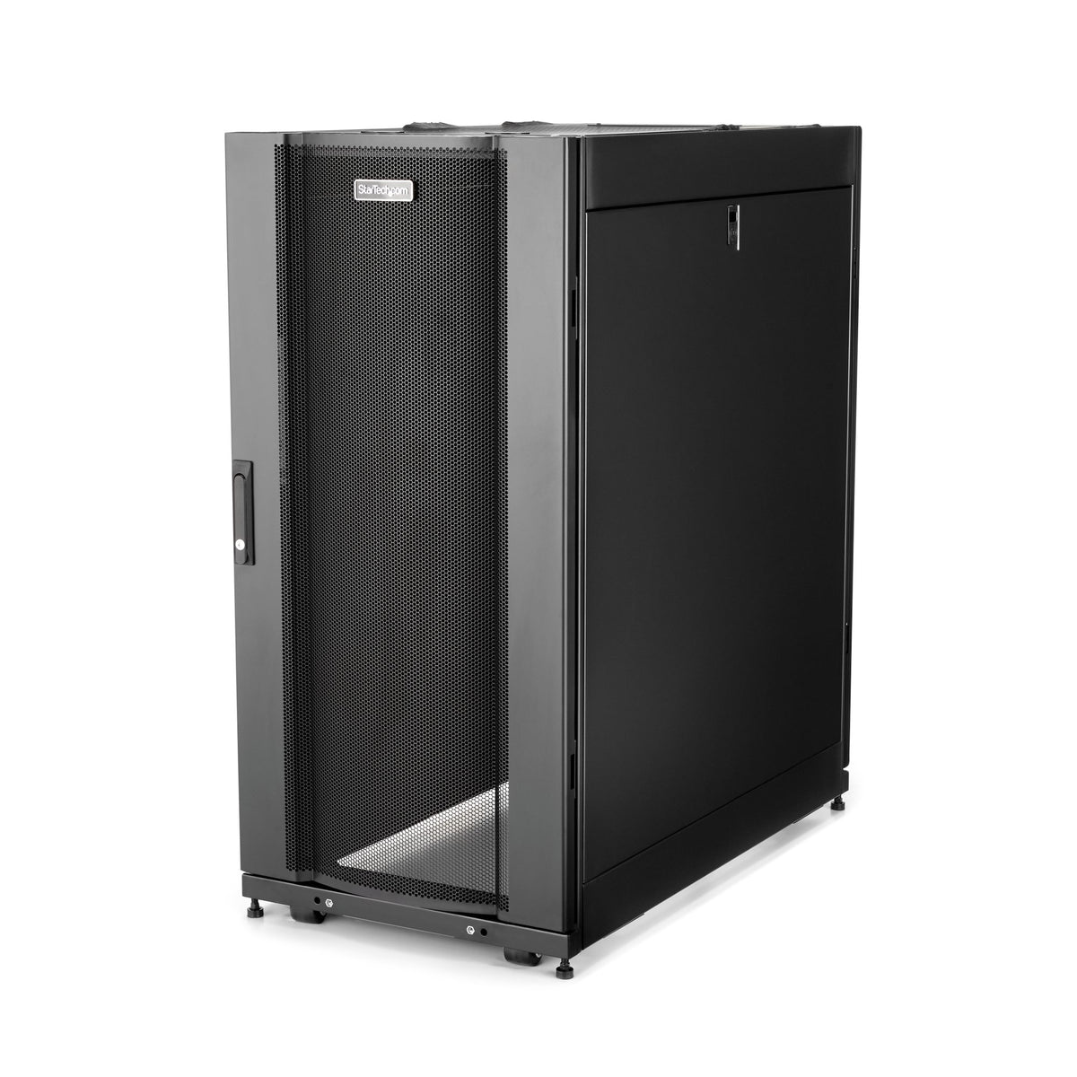 StarTech 4Post 25U 19in Server Rack Cabinet w/Casters/Rolling/Mobile Network/IT/Data Equi